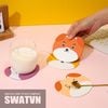  ĐẾ LÓT LY CAO SU DẺO - HÌNH THÚ 04 