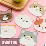  ĐẾ LÓT LY CAO SU DẺO - HÌNH THÚ 04 