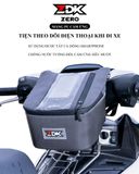  TÚI TREO ĐẦU XE MÁY ZDK ZERO - XÁM 