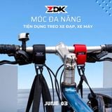  MÓC KHOÁ ĐA NĂNG TREO XE ZDK MK01 - ĐEN 