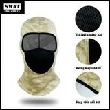  KHĂN TRÙM ĐẦU SWAT ARI CAMO - XANH LÁ 