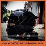  NÓN BẢO HIỂM AGU ĐEN BÓNG 