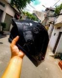  NÓN BẢO HIỂM AGU ĐEN BÓNG 