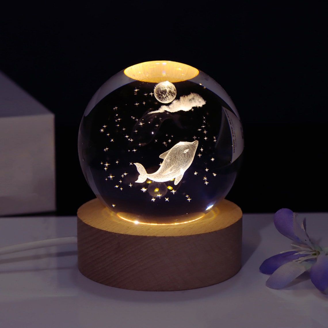 LÁMPARA ESFERA 3D: Ilumina tu espacio con estilo - LAMPARA ESFERA 3D