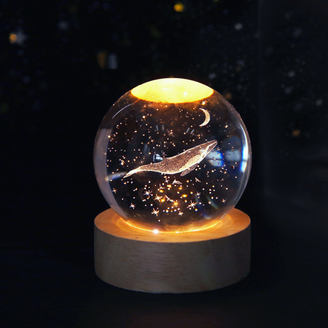 LÁMPARA ESFERA 3D: Ilumina tu espacio con estilo - LAMPARA ESFERA 3D