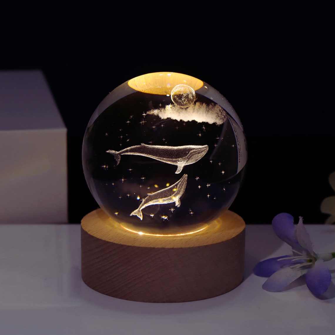 LÁMPARA ESFERA 3D: Ilumina tu espacio con estilo - LAMPARA ESFERA 3D