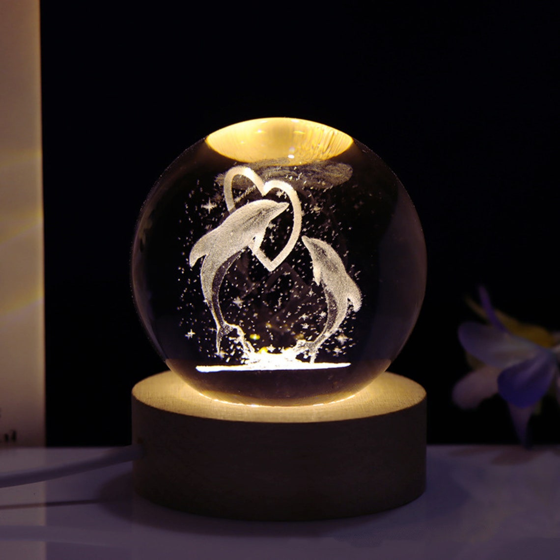 LÁMPARA ESFERA 3D: Ilumina tu espacio con estilo - LAMPARA ESFERA 3D
