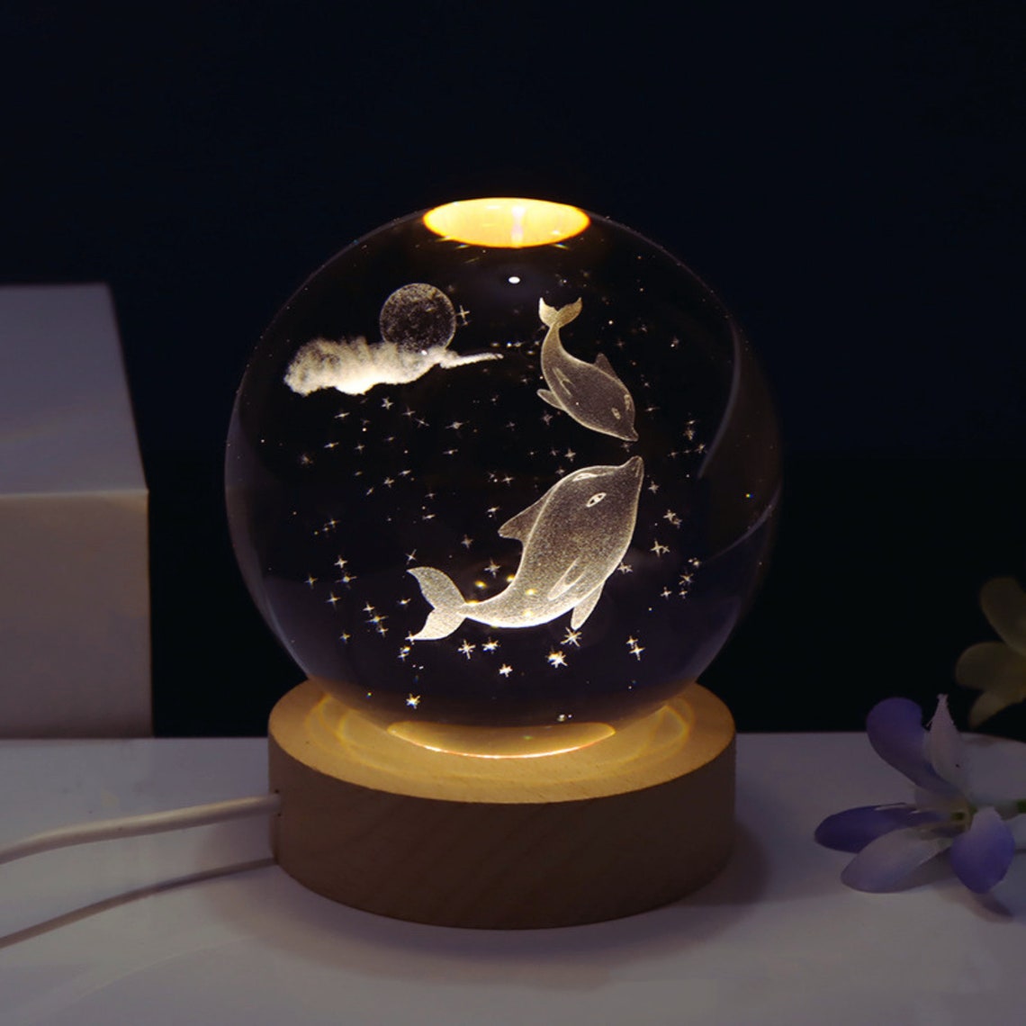 LÁMPARA ESFERA 3D: Ilumina tu espacio con estilo - LAMPARA ESFERA 3D