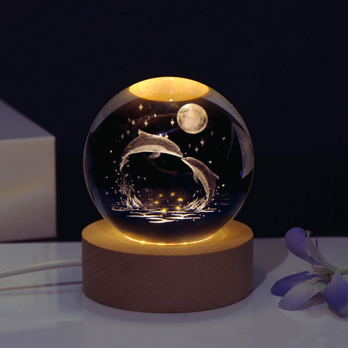 LÁMPARA ESFERA 3D: Ilumina tu espacio con estilo - LAMPARA ESFERA 3D