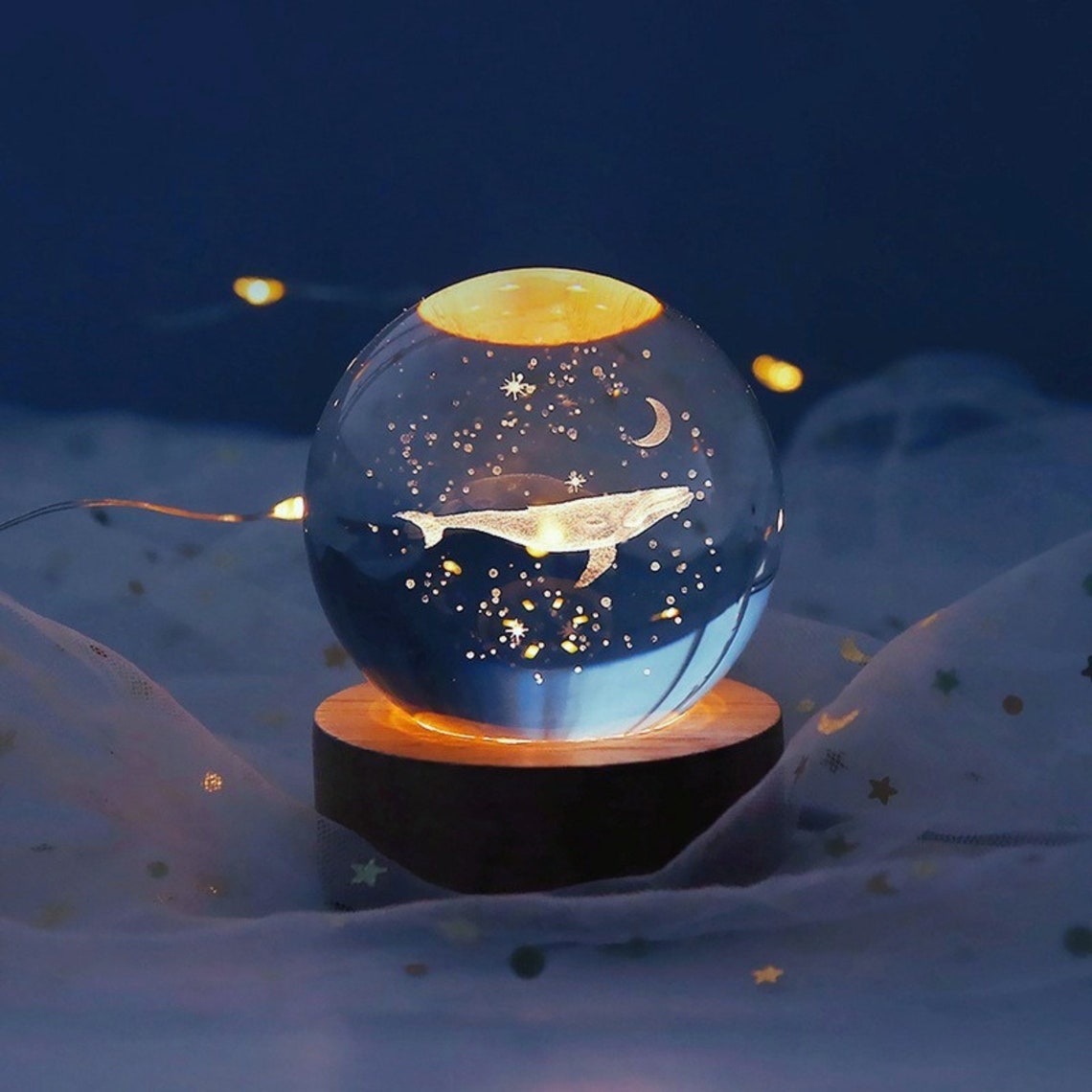 LÁMPARA ESFERA 3D: Ilumina tu espacio con estilo - LAMPARA ESFERA 3D