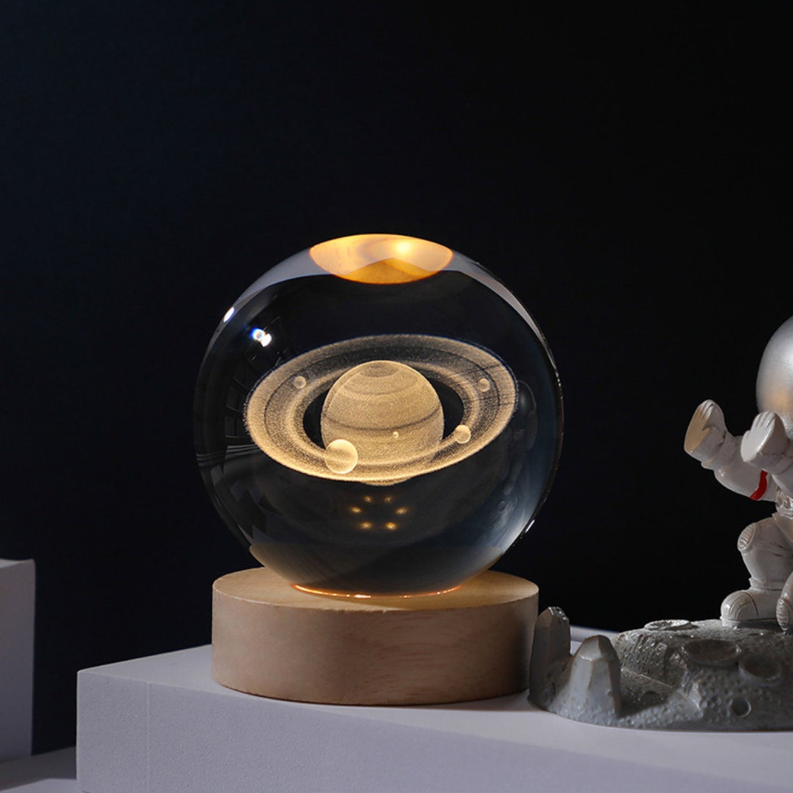 LÁMPARA ESFERA 3D: Ilumina tu espacio con estilo - LAMPARA ESFERA 3D