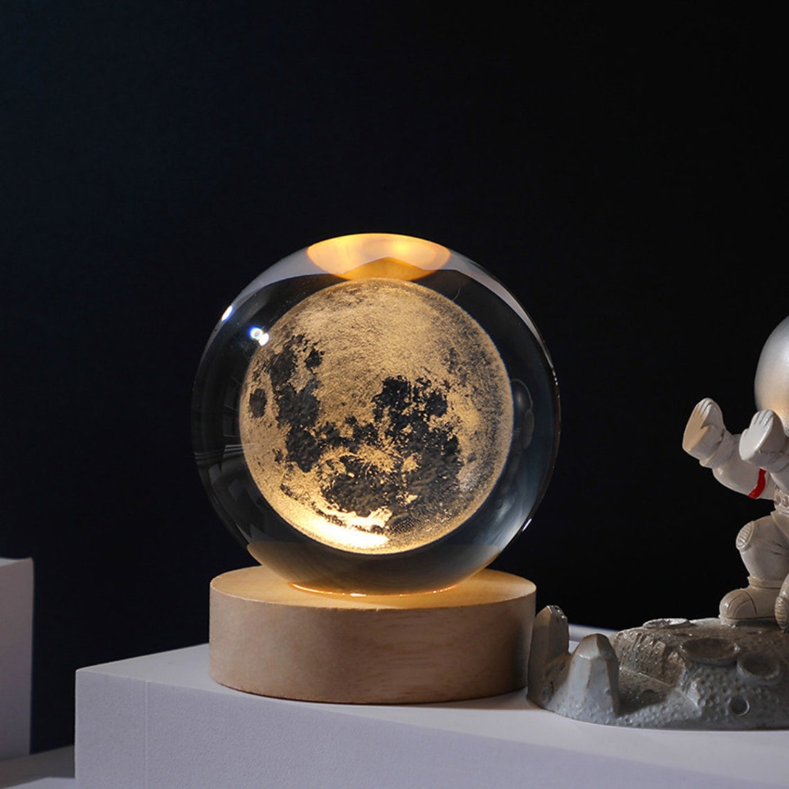 LÁMPARA ESFERA 3D: Ilumina tu espacio con estilo - LAMPARA ESFERA 3D