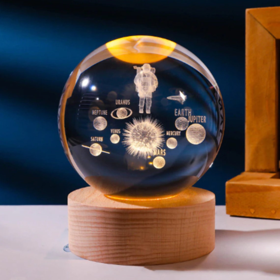 LÁMPARA ESFERA 3D: Ilumina tu espacio con estilo - LAMPARA ESFERA 3D