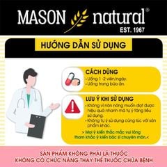 Sắt Ferrous Gluconate Mason - Ngăn ngừa thiếu máu thiếu sắt hiệu quả cho mẹ bầu
