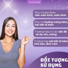Viên uống cân bằng nội tiết Manhae Menopause Nutrisante, nhập khẩu chính hãng từ Pháp