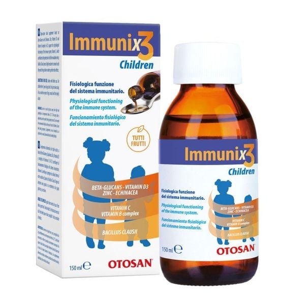 Siro Immunix3 Children - Giải Pháp Tăng Đề Kháng Với Beta Glucan Cho Trẻ Từ 6 Tháng Tuổi