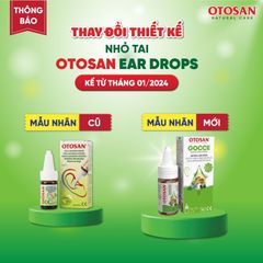 Dung dịch nhỏ tai Otosan Ear Drops giúp kháng khuẩn, chống viêm và giảm đau tai, lọ 10ml