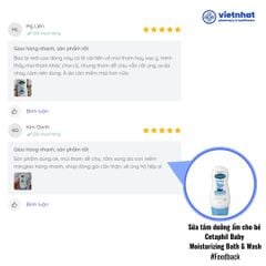 Sữa tắm dưỡng ẩm dịu lành cho bé Cetaphil Baby Moisturizing Bath & Wash, 230 ml