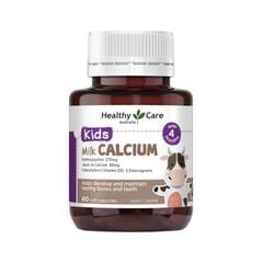 Viên uống canxi sữa Milk Calcium Healthy Care Úc 60 viên cho bé từ 4 tháng