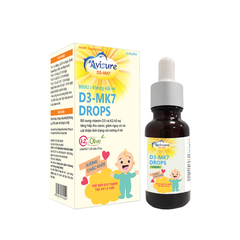 Vitamin D3K2 Avisure Drops 20ml - Bí Quyết Giúp Xương Chắc Khoẻ Cho Trẻ Từ 0 Tháng Tuổi