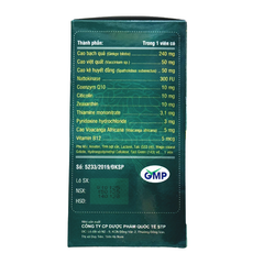 Viên uống Ginkgo Gold Max An Hưng giúp cải thiện trí nhớ, tăng tuần hoàn não, hộp 30 viên