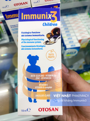 Siro Immunix3 Children - Giải Pháp Tăng Đề Kháng Với Beta Glucan Cho Trẻ Từ 6 Tháng Tuổi