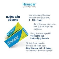 Hiruscar Gel - Giải pháp hiệu quả cho sẹo lõm, sẹo lồi và sẹo thâm (Tuýp 5g)