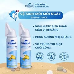 Xịt mũi Cá heo màu vàng Stérimar Nose Hygiene Baby - Giải pháp vệ sinh mũi cho trẻ sơ sinh, Chai 50ml
