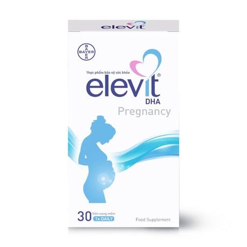 Elevit DHA Pregnancy - Vitamin tổng hợp cho bà bầu của Pháp, nhập khẩu chính hãng, hộp 30 viên