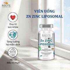 Viên Uống Bổ Sung Kẽm Zn Zinc Liposomal, Hỗ Trợ Giảm Mụn Hiệu Quả