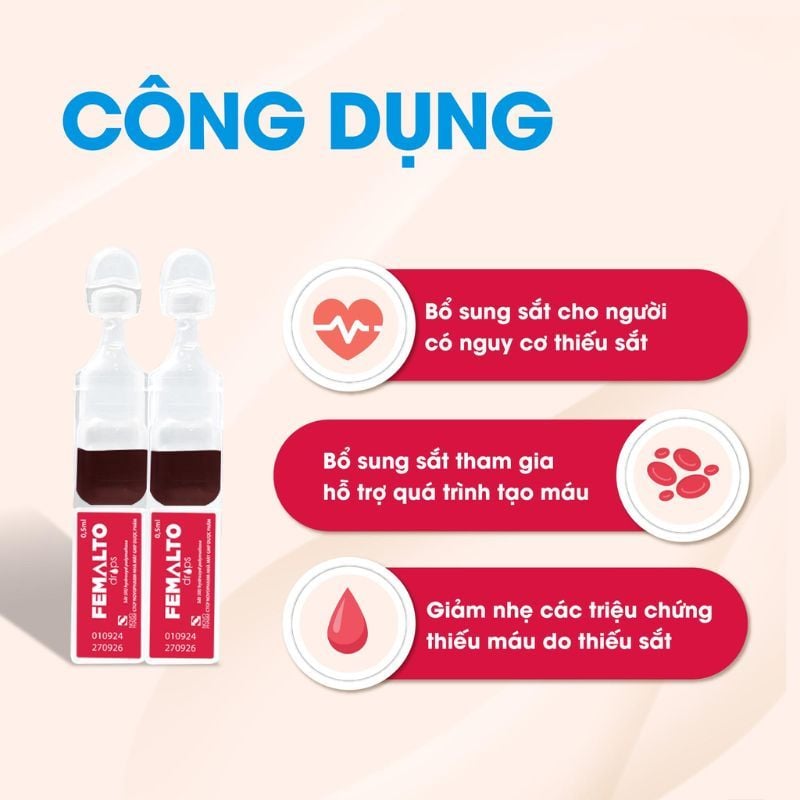 Sắt Femalto Dạng Ống - Bổ Sung Sắt Hữu Cơ Cho Trẻ Từ 0 Tháng Tuổi