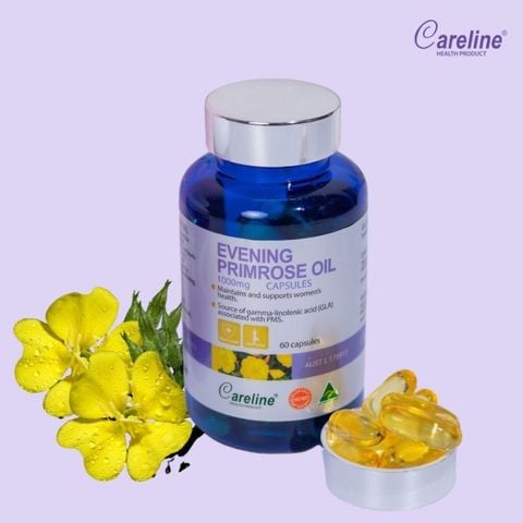 Tinh Dầu Hoa Anh Thảo Careline - Giải pháp tự nhiên giúp cân bằng nội tiết tố từ Úc, Hộp 60 viên