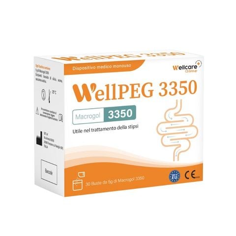 Bột nhuận tràng WellPEG 3350 giúp giảm táo bón an toàn và hiệu quả cho trẻ em và người lớn (Hộp 30 gói)