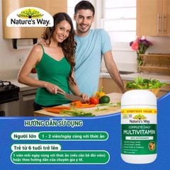 Nature's Way Multivitamin - Bổ Sung 19 Vitamin & Khoáng Chất Thiết Yếu, Tăng Cường Sức Khỏe Cho Cả Gia Đình