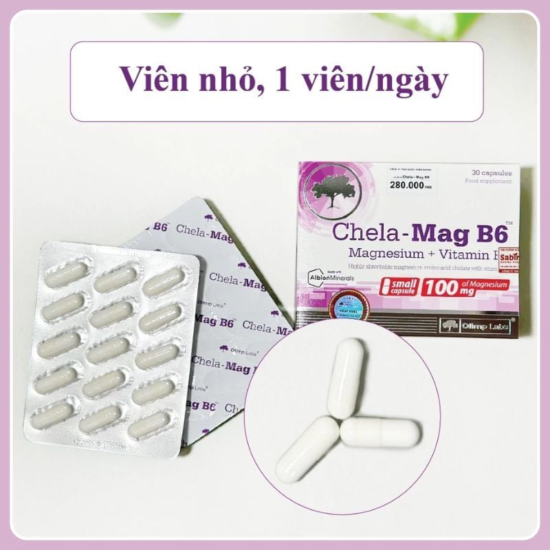 Chela Mag B6 - Giải Pháp Giảm Mệt Mỏi Và Hỗ Trợ Hệ Thần Kinh, Nhập Khẩu Chính Hãng Châu Âu, Hộp 30 Viên