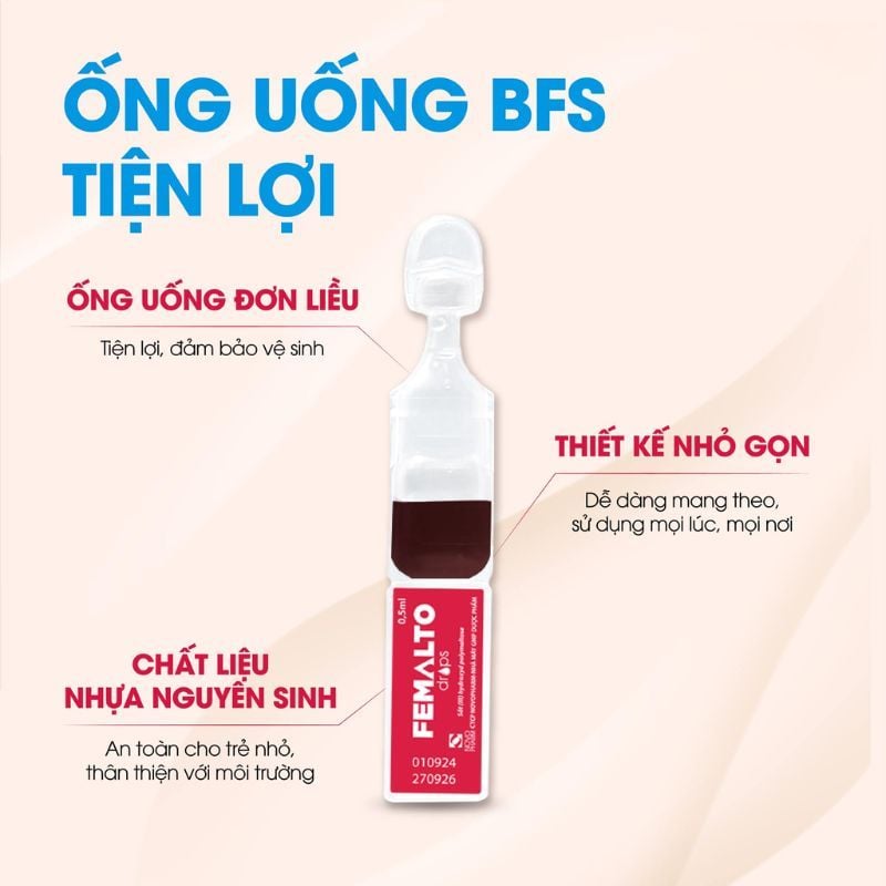Sắt Femalto Dạng Ống - Bổ Sung Sắt Hữu Cơ Cho Trẻ Từ 0 Tháng Tuổi