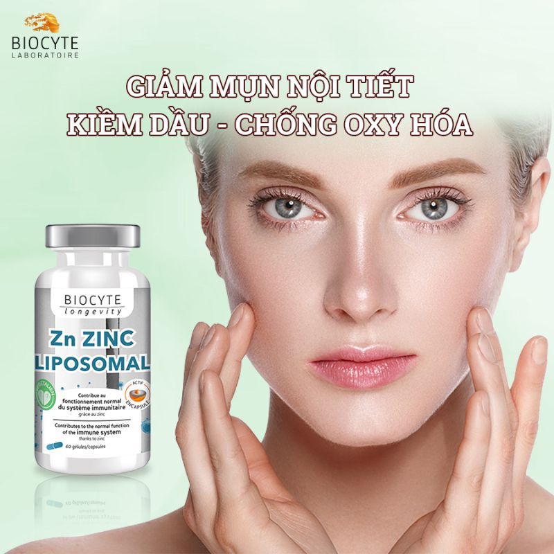 Viên Uống Bổ Sung Kẽm Zn Zinc Liposomal, Hỗ Trợ Giảm Mụn Hiệu Quả