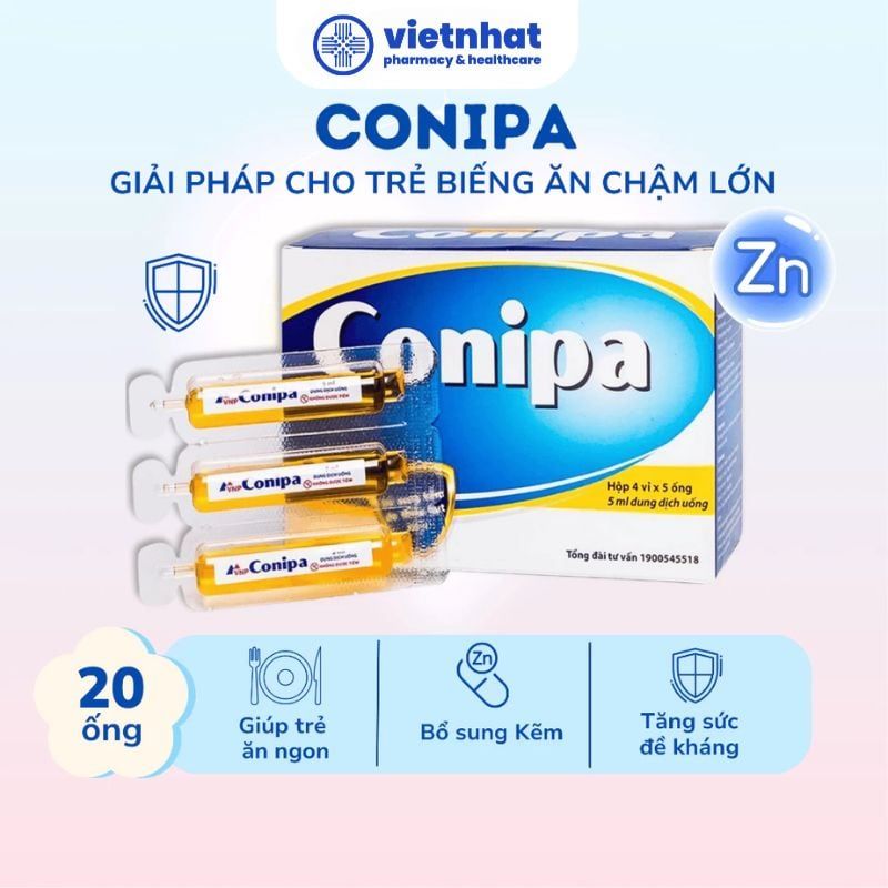 Kẽm Conipa Chính Hãng - Giải Pháp Bổ Sung Kẽm Tốt Nhất Cho Trẻ Biếng Ăn