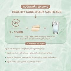 Sụn Cá Mập Healthy Care Shark Cartilage 750mg Của Úc - Hỗ Trợ Sức Khoẻ Xương Khớp Cho Người Lớn Tuổi, Hộp 200 Viên