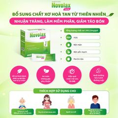 Novolax Forte - Bổ Sung Chất Xơ An Toàn Cho Cả Gia Đình, Hộp 20 Gói