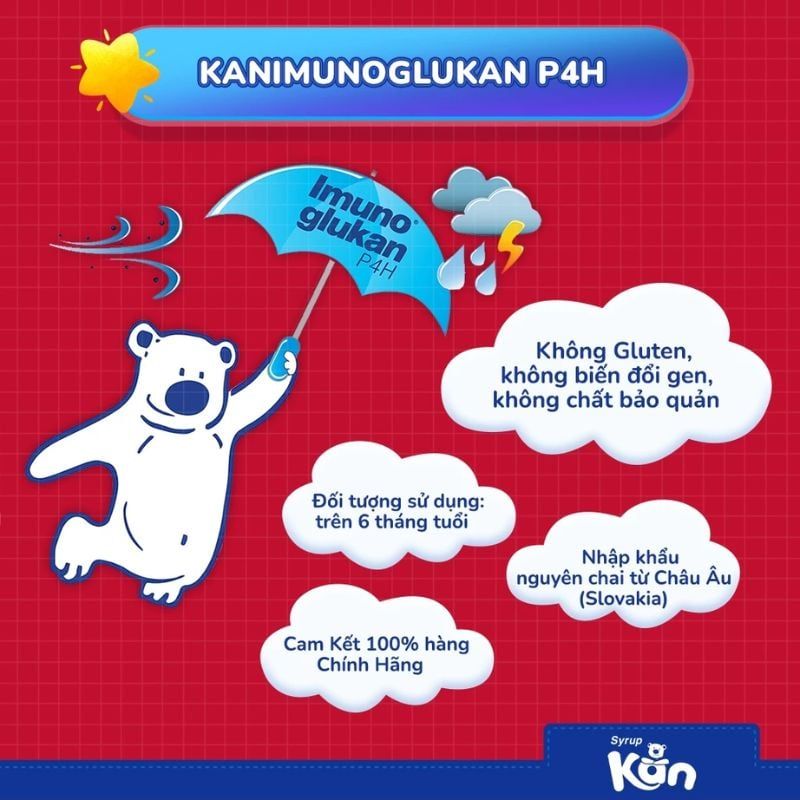 Siro KAN - Bí Quyết Tăng Sức Đề Kháng, Giảm Ốm Vặt Cho Trẻ, Chai 120ml