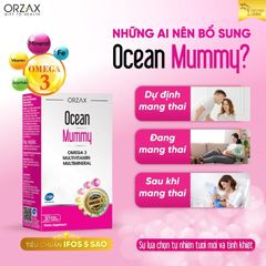 Ocean Mummy - Bổ Sung Omega 3 Và Vitamin Thiết Yếu Cho Mẹ Bầu, Hộp 30 Viên