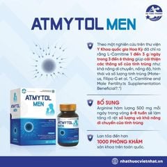 ATMYTOL MEN Chính Hãng - Hỗ Trợ Cải Thiện Chất Lượng Tinh Trùng Cho Nam Giới