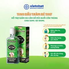 Tinh dầu tràm Bé Thơ - Bảo vệ bé yêu khỏi cảm lạnh, sổ mũi với tinh dầu tràm tự nhiên, chai 50ml