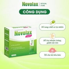 Novolax Forte - Bổ Sung Chất Xơ An Toàn Cho Cả Gia Đình, Hộp 20 Gói