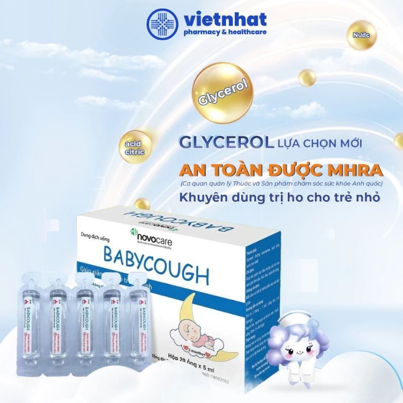 Baby Cough - Siro Ho Cho Trẻ Từ 3 Tháng Tuổi (Hộp 20 ống x 5ml)