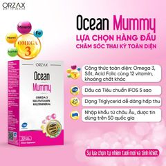 Ocean Mummy - Bổ Sung Omega 3 Và Vitamin Thiết Yếu Cho Mẹ Bầu, Hộp 30 Viên