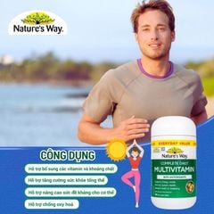 Nature's Way Multivitamin - Bổ Sung 19 Vitamin & Khoáng Chất Thiết Yếu, Tăng Cường Sức Khỏe Cho Cả Gia Đình