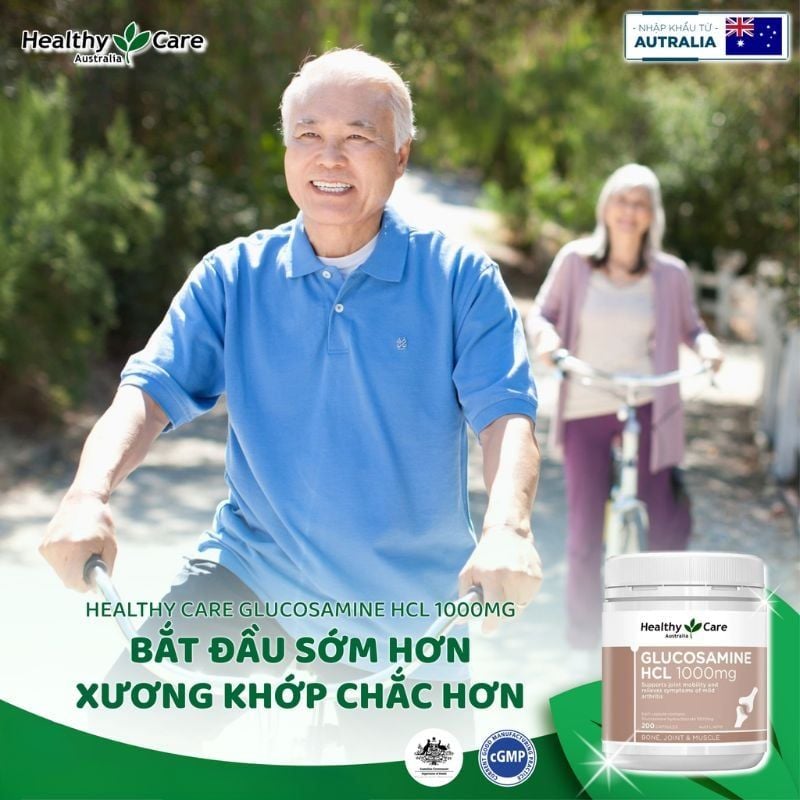 Sụn Cá Mập Healthy Care Shark Cartilage 750mg Của Úc - Hỗ Trợ Sức Khoẻ Xương Khớp Cho Người Lớn Tuổi, Hộp 200 Viên