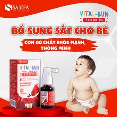 Sắt Vital-Bun Ferokids Chính Hãng Italia - Giải Pháp Tối Ưu Phòng Ngừa Thiếu Máu Do Thiếu Sắt Cho Trẻ Từ 0 Tháng Tuổi